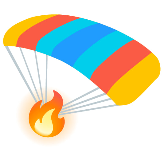 Parachute illustrating enhanced APY through exclusive performance optimizations for Solana staking rewards.